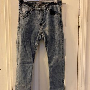 mens h&m faded acid skinny stretch jeans size 36